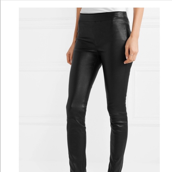 Helmut Lang Stretch Leather Leggings - Picture 2 of 6